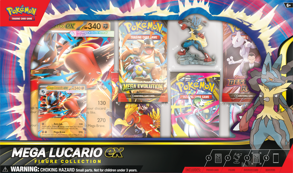 POKEMON MEGA LUCARIO EX FIGURE COLLECTION (LIMIT 1)