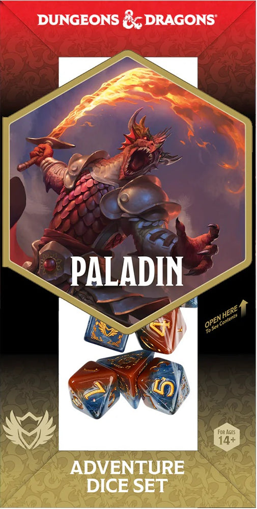 DND ADVENTURE DICE PALADIN: ORANGE/BLUE