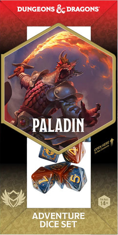 DND ADVENTURE DICE PALADIN: ORANGE/BLUE
