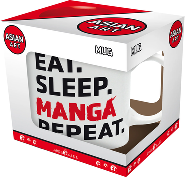 THE GOOD GIFT MUG EAT SLEEP MANGA REPEAT 11 OZ