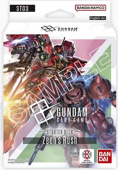 GUNDAM CG ST-03 ZEON'S RUSH STARTER DECK