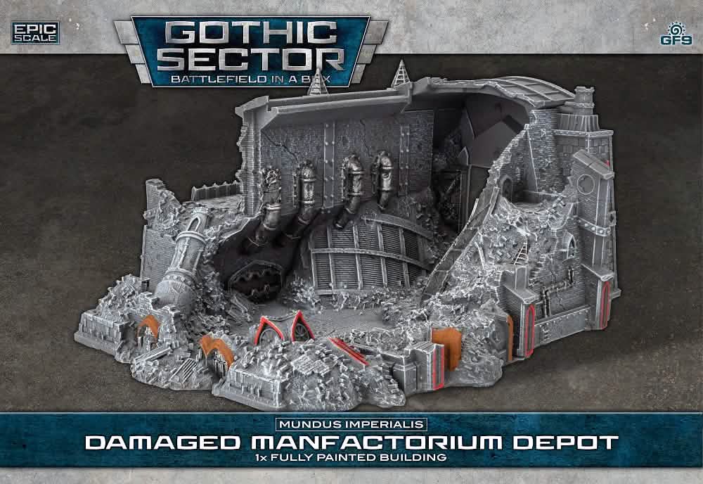 BATTLEFIELD IN A BOX: MUNDUS IMPERIALIS MANUFACTURING DEPOT DAMAGED