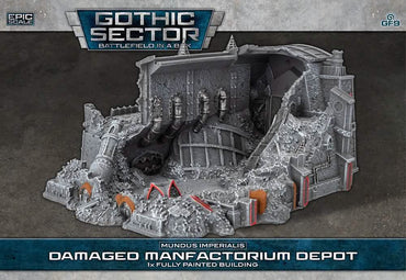BATTLEFIELD IN A BOX: MUNDUS IMPERIALIS MANUFACTURING DEPOT DAMAGED