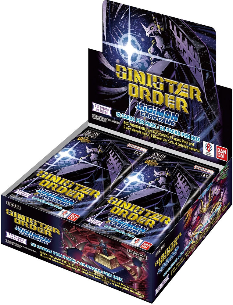 DIGIMON CG EX10 SINISTER ORDER EXTRA BOOSTER BOX