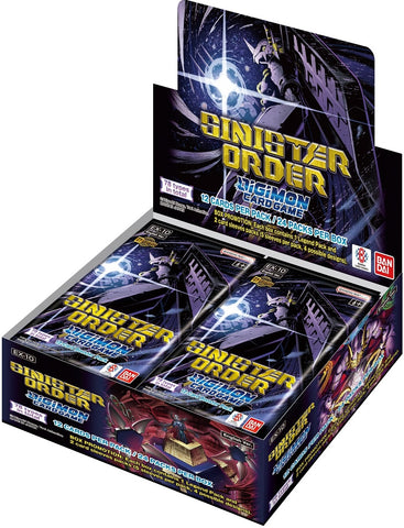 DIGIMON CG EX10 SINISTER ORDER EXTRA BOOSTER BOX