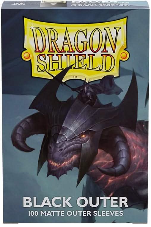 DRAGON SHIELD STANDARD SLEEVES OUTER MATTE BLACK