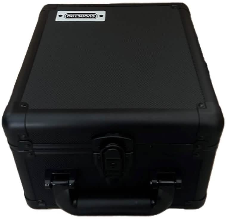 ER GRADED CARD STORAGE BOX HEAVY DUTY 2 ROWS BLACK/ALUMINUM