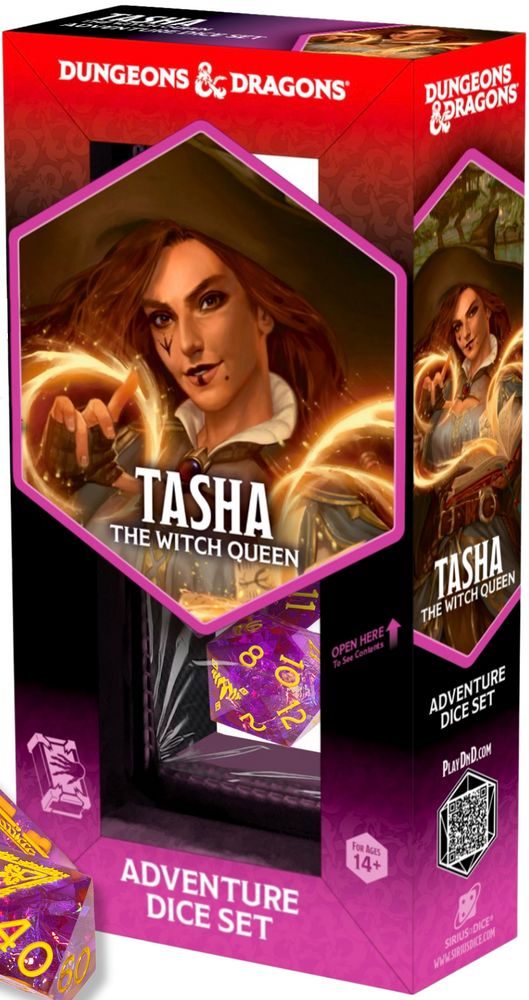 DND ADVENTURE DICE TASHA THE WITCH QUEEN SHARP-EDGED