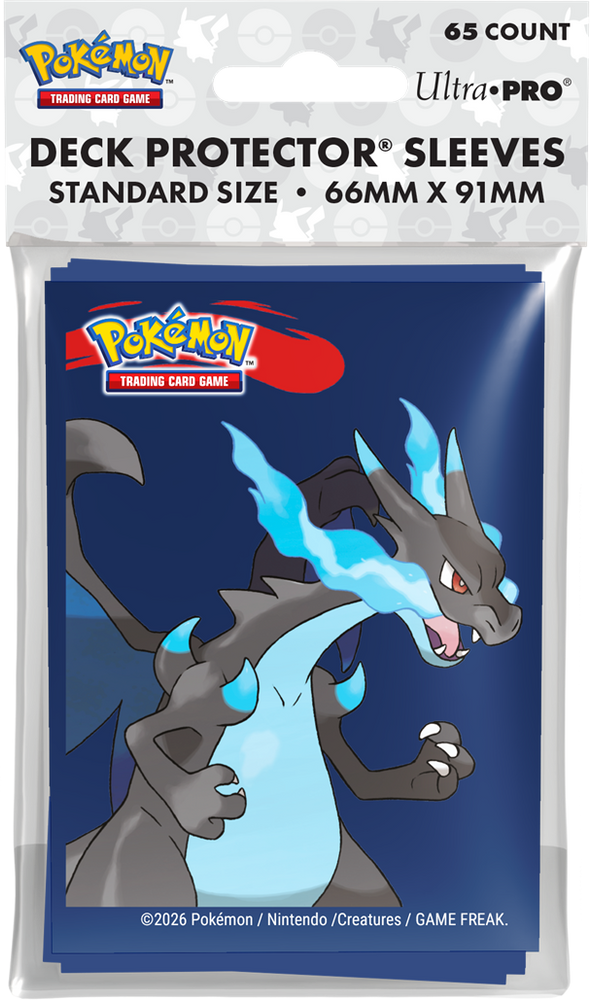 UP D-PRO POKEMON MEGA CHARIZARD X SLEEVES 65CT