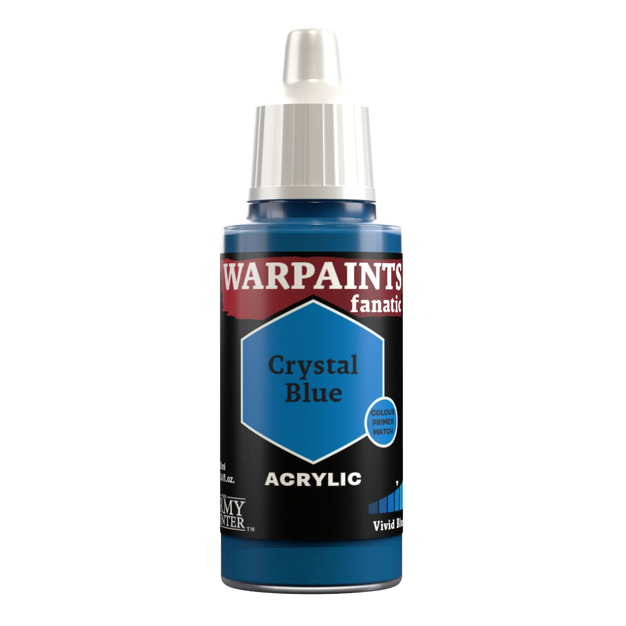 THE ARMY PAINTER WARPAINTS: FANATIC ACRYLIC CRYSTAL BLUE