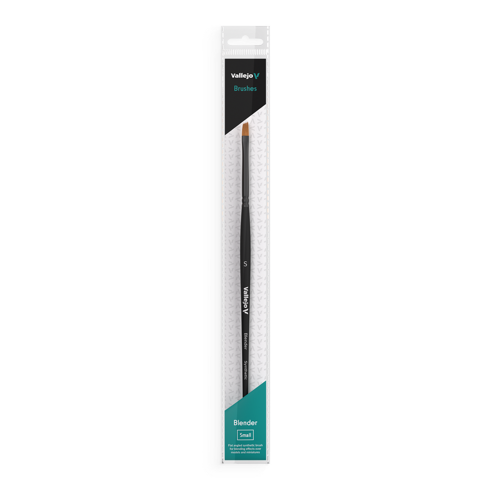 VALLEJO: FLAT ANGLED SYNTHETIC BRUSH SMALL