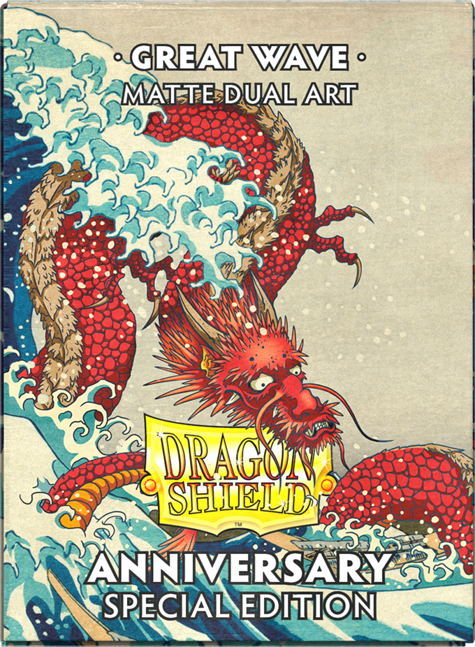 DRAGON SHIELD SLEEVES DUAL MATTE GREAT WAVE 100CT