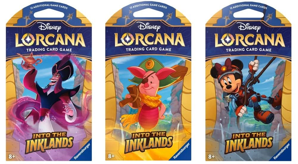 SLEEVED DISNEY LORCANA INTO THE INKLANDS PACK