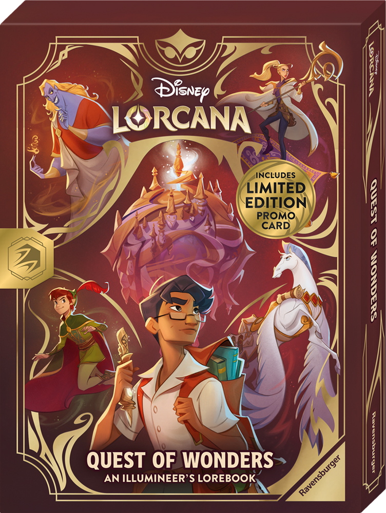 DISNEY LORCANA QUEST OF WONDERS AN ILLUMINEER'S LOREBOOK