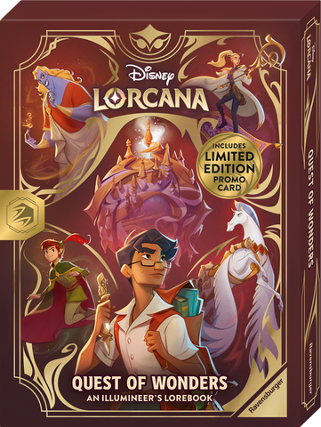 DISNEY LORCANA QUEST OF WONDERS AN ILLUMINEER'S LOREBOOK