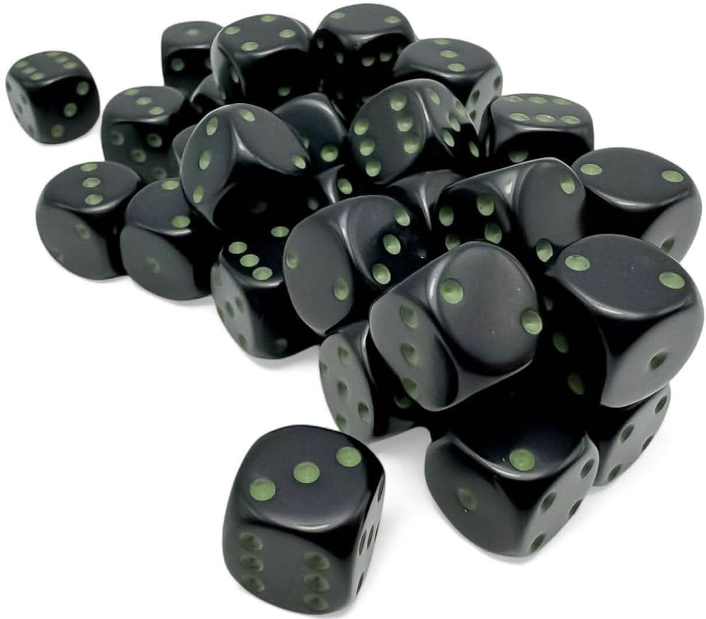 OPAQUE 12D6 BLACK/GREEN 12MM