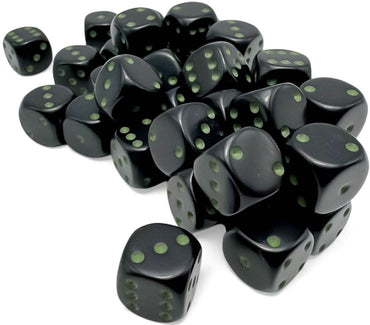 OPAQUE 12D6 BLACK/GREEN 12MM