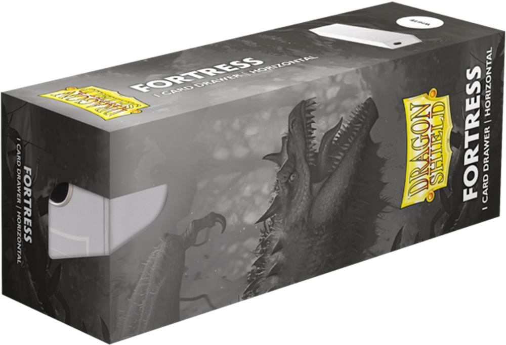 DRAGON SHIELD FORTRESS CARD DRAWERS 1 ROW WHITE