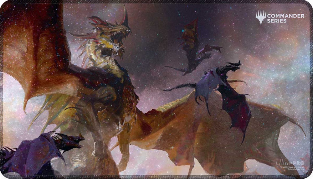 UP PLAYMAT MTG COMMANDER SERIES THREE COLOR WEDGE THE UR-DRAGON HOLOFOIL