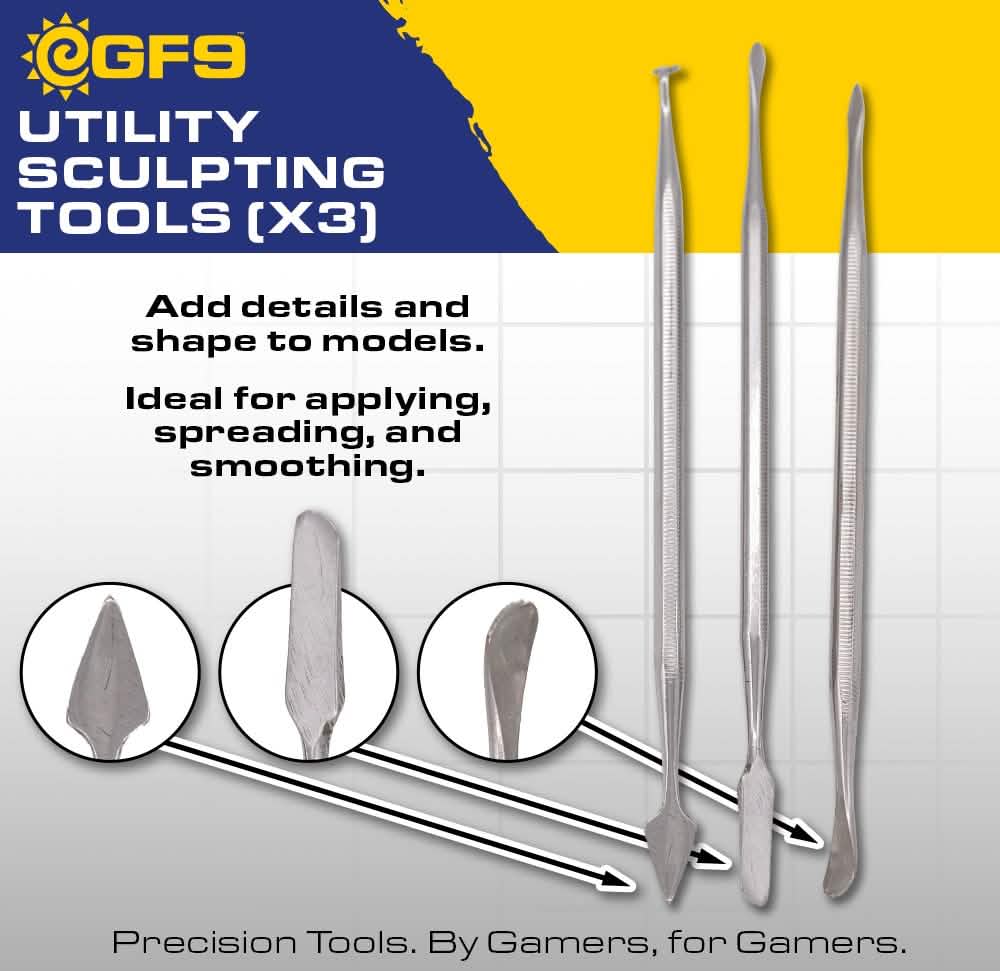 HOBBY TOOLS: UTILITY SCULPTING TOOLS 3CT