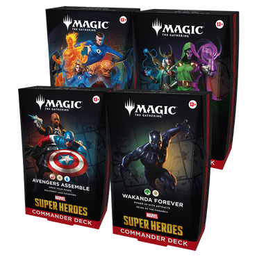 MTG MARVEL SUPER HEROES COMMANDER SET OF 4 PRE ORDER ^ JUN 26/26