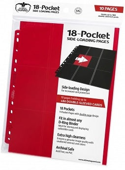 UG SUPREME PAGES SIDE-LOADING 18PKT RED 10CT