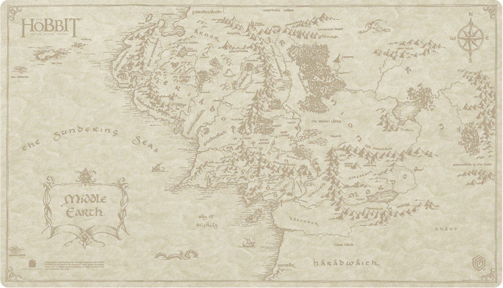 UG PLAYMAT SOPHOSKIN THE HOBBIT MAP - MIDDLE-EARTH