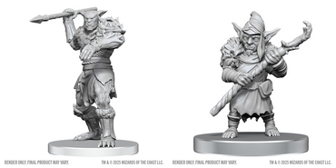DND UNPAINTED MINIS WV28 BUGBEAR STALKER & GOBLIN HEXER