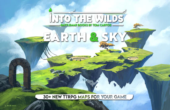 INTO THE WILDS EXTRAPLANAR BATTLEMAP BOOKS: EARTH & SKY