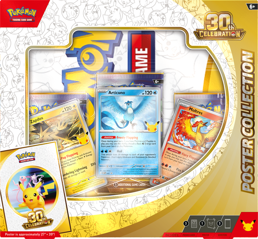 POKEMON 30TH CELEBRATION POSTER COLLECTION (LIMIT 1)