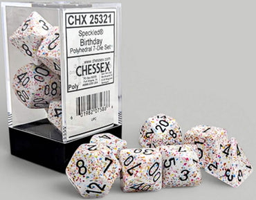 SPECKLED 7-DIE SET POLYHEDRAL BIRTHDAY