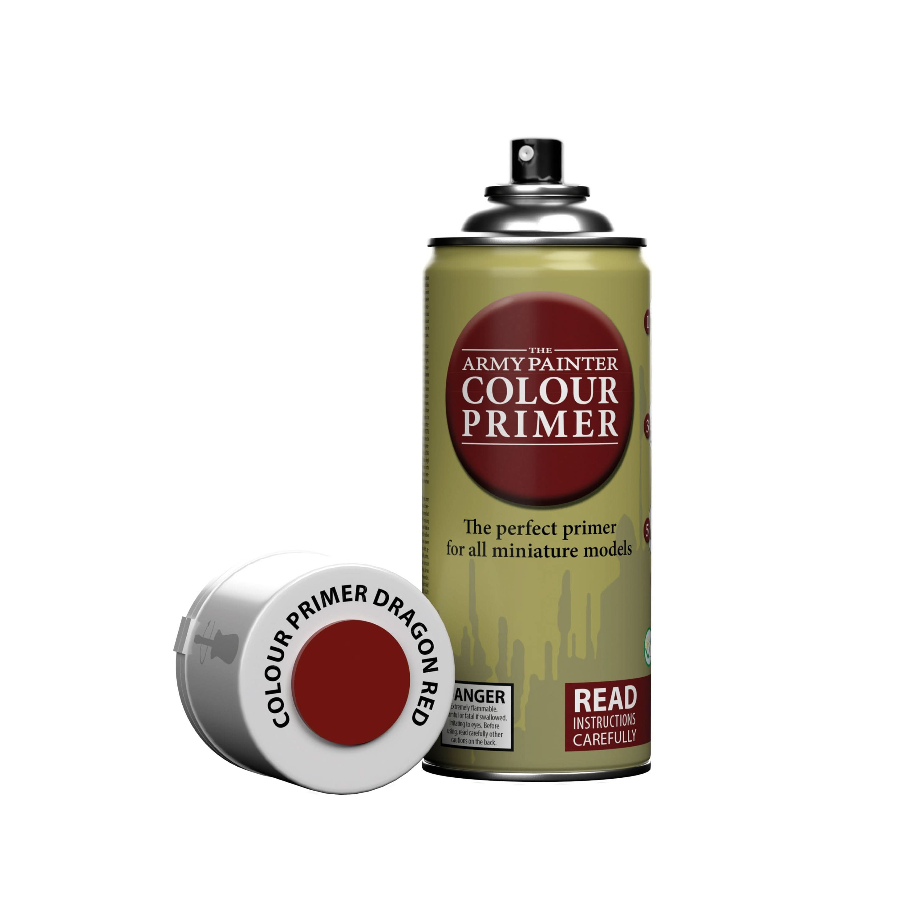 THE ARMY PAINTER COLOUR PRIMER: DRAGON RED SPRAY