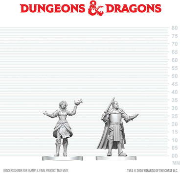 DND UNPAINTED MINIS WV29 KNIGHT & MAGE APPRENTICE