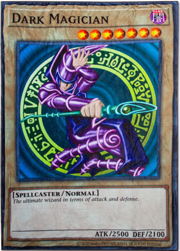 YU-GI-OH! DARK MAGICIAN DOUBLE SIDED CARD FLEECE THROW BLANKET 45X60 INCHES