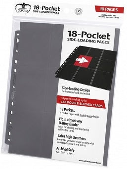 UG SUPREME PAGES SIDE-LOADING 18PKT GREY 10CT