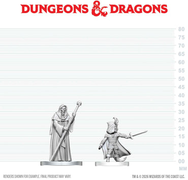 DND UNPAINTED MINIS WV29 CULTIST OF BHAAL & CULTIST OF MYRKUL