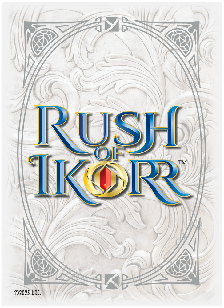 RUSH OF IKORR CG TEXTURED CARD SLEEVES RUSH OF IKORR LOGO 65CT