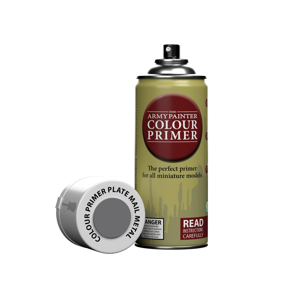 THE ARMY PAINTER COLOUR PRIMER: PLATEMAIL METAL SPRAY