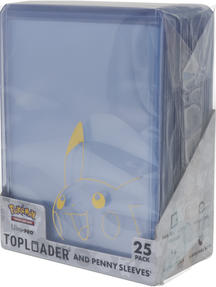 UP TOPLOAD 3X4 35PT AND PENNY SLEEVE COMBO PACK PIKACHU 25CT