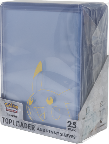 UP TOPLOAD 3X4 35PT AND PENNY SLEEVE COMBO PACK PIKACHU 25CT