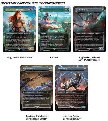 MTG SECRET LAIR PLAYSTATION SUPER DROP HORIZON ZERO DAWN: HUNTRESS AND THE MACHINES REGULAR (LIMIT 1)