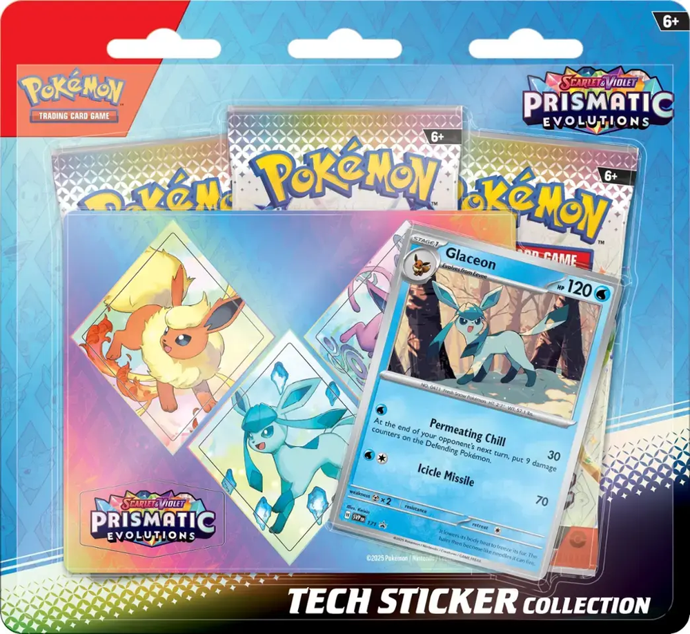 POKEMON SV8.5 PRISMATIC EVOLUTIONS TECH STICKER COLLECTION PRE ORDER ^ JAN 17/25