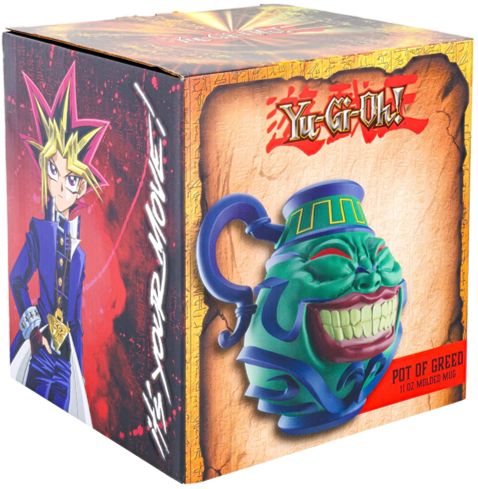 YU-GI-OH! POT OF GREED SCULPTED 20OZ CERAMIC MUG