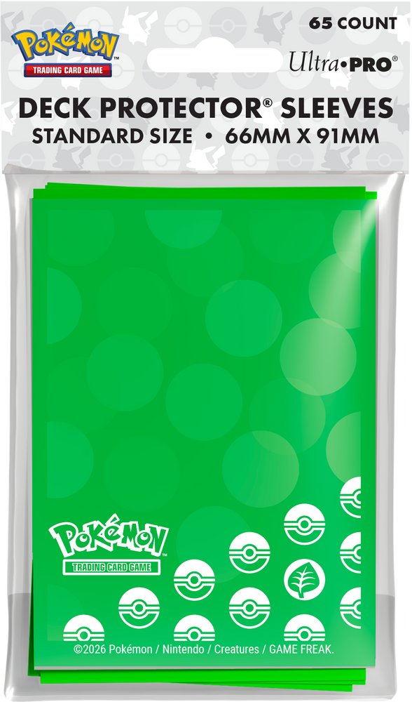 UP D-PRO POKEMON ENERGY GRASS TYPE 65CT