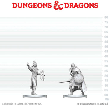 DND UNPAINTED MINIS WV29 DROW ELITE WARRIOR & DROW PRIESTESS OF LOLTH