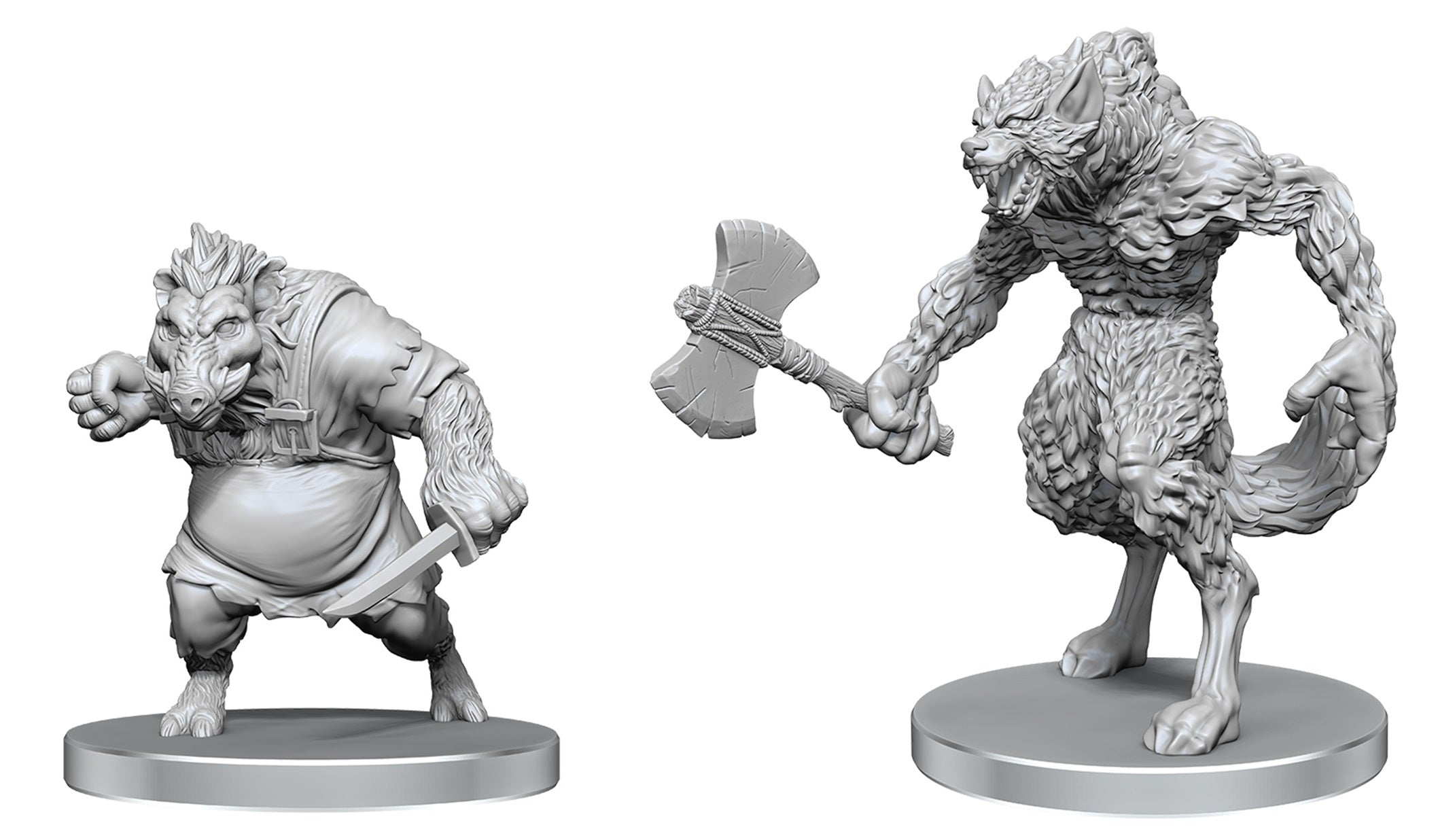 PF UNPAINTED MINIS WV26 WEREWOLF & WEREBOAR