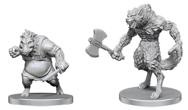 PF UNPAINTED MINIS WV26 WEREWOLF & WEREBOAR