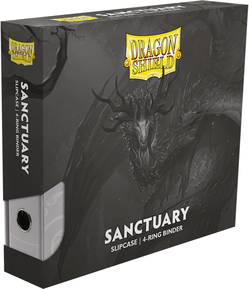 DRAGON SHIELD SLIPCASE BINDER 4 RING SANCTUARY WHITE