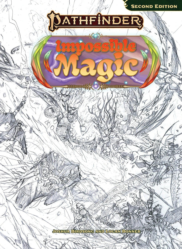 PATHFINDER 2E REMASTER IMPOSSIBLE MAGIC HC SKETCH COVER