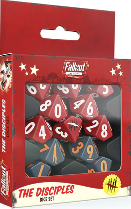 FALLOUT FACTIONS DICE SET THE DISCIPLES